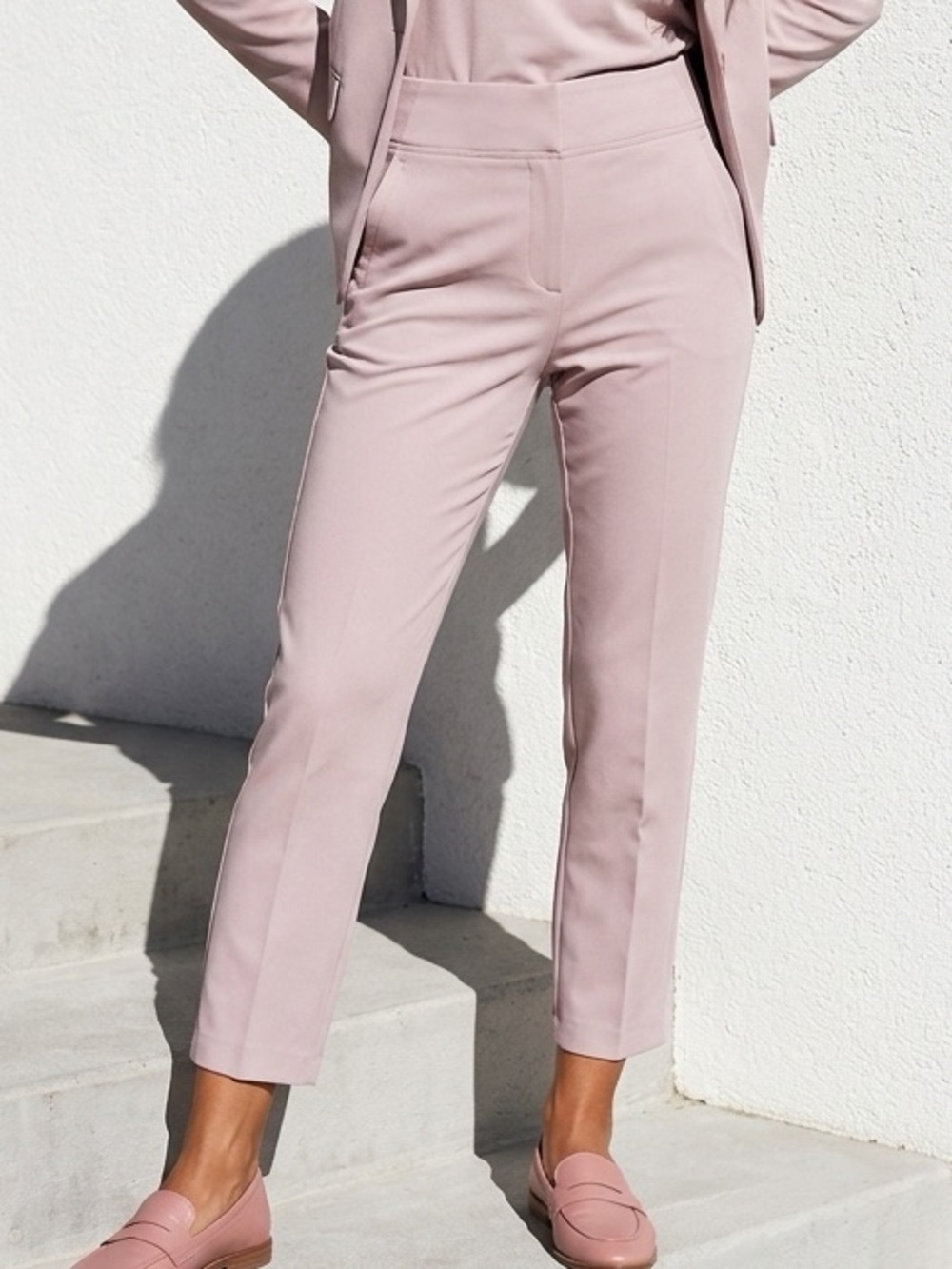 Athleta Endless High Rise structured athletic athleisure Balletcore blush Pants